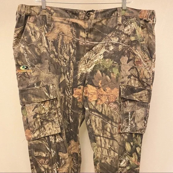 Mossy Oak Cargo Camo Mens Pants XXL (44-46) Walking Hiking Fishing Hunting Sport - Picture 3 of 12
